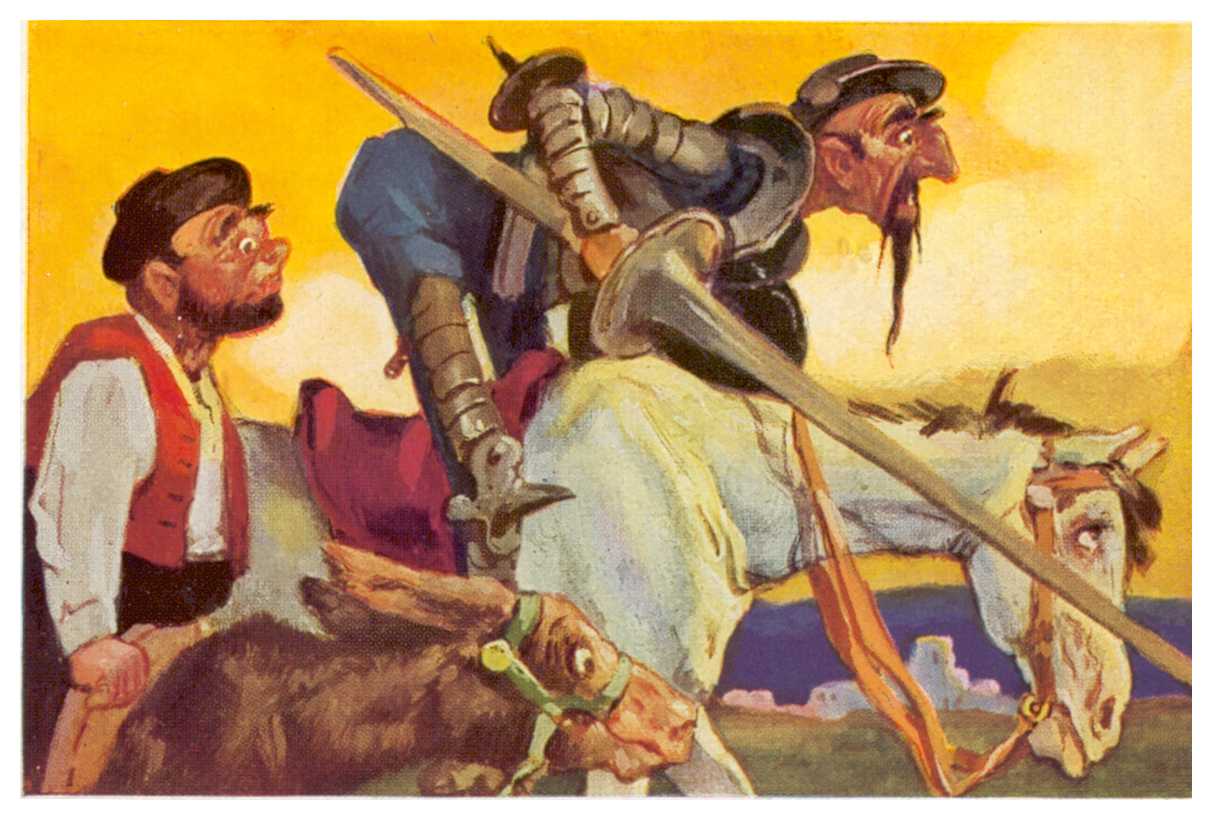 Sancho Panza and Don Quijote, illustration by Stefan Mart.